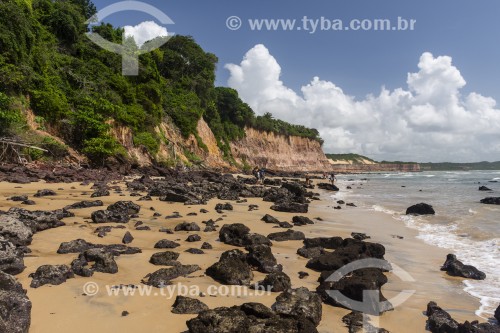 Falésias na Praia da Baía dos Golfinhos  - Tibau do Sul - Rio Grande do Norte (RN) - Brasil