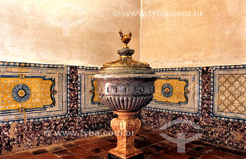  The baptismal sink of the Nossa Senhora do Carmo Church - Sao Luis city* - Maranhao State - Brazil   *The city is World Patrimony for UNESCO since 12-04-1997 and th 