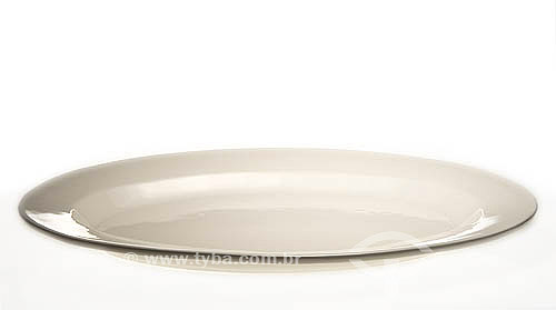  Table utensil, plate made of porcelain - object 