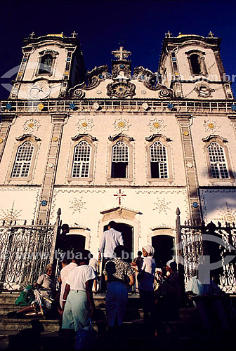  Architectural detail, the facade of the Nosso Senhor Bom Jesus do Bonfim, also known as Nosso Senhor do Bonfim Church* - Salvador city - Bahia state - Brazil  * The church is a National Historic Site since 06-17-1938. 