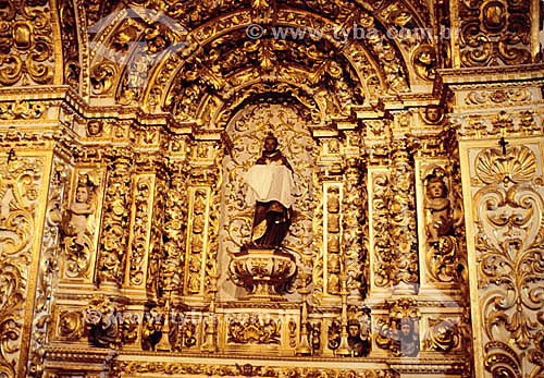  Architectural detail, interior of Sao Francisco Church* - Salvador city - Bahia state - Brazil  * The church is a National Historic Site since 05-25-1938. 