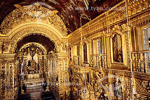  Penitencia Church (Penitence Church) ,  interior made of gold plated carved wood - Rio de Janeiro city - Rio de Janeiro state - Brazil 