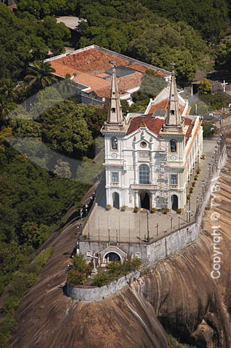  Aerial view of the Penha Church - Rio de Janeiro city - Rio de Janeiro State - Brazil 