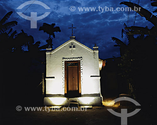 Small illuminated church in Paraty town - Rio de Janeiro state  