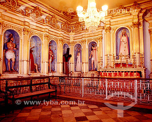  Church Ordem Terceira do Carmo -  (The Third Order of Carmo Church) Internal view and saints - Brazil 