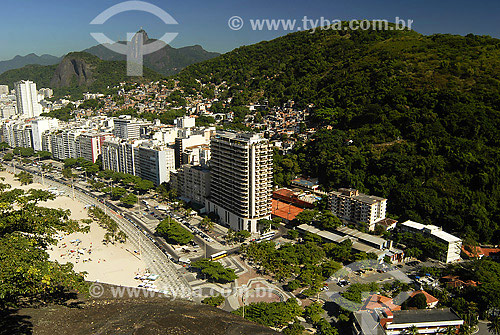  Leme neighbourhood - Julio de Noronha square - Chapeu Mangueira and Babilonia favelas - Rio de Janeiro city - Rio de Janeiro state - Brazil 