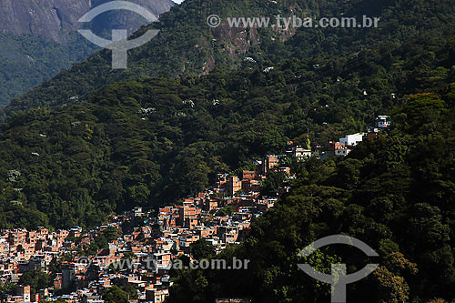  Aerial view of the Favela of Rocinha - Rio de Janeiro city - Rio de Janeiro state - Brazil 
