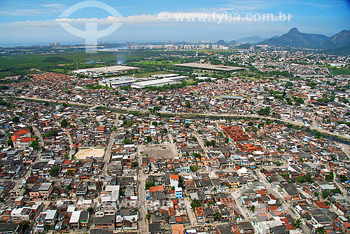  Aerial view of Cidade de Deus favela - Rio de Janeiro city - Rio de Janeiro state - Brazil 