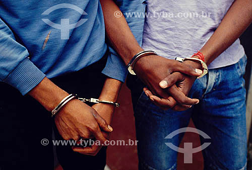  Prisoners cuffed  - Brazil