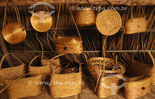  Purses - Artcraft made of Capim Dourado (Golden grass) - Jalapao region  - Palmas city - Brazil