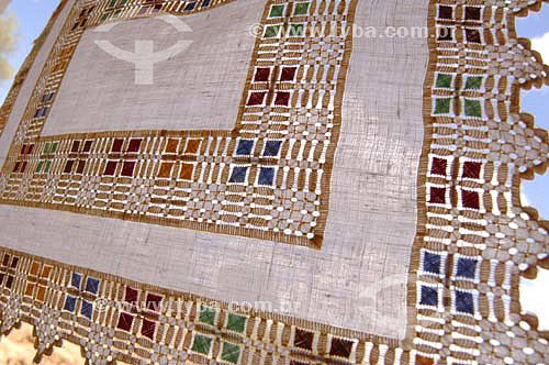  Embroidery table cloth - Ferro Island - Sao Francisco River  - Pao de Acucar city - Alagoas state (AL) - Brazil