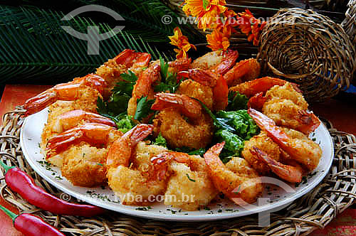  Cookery: shrimps and peppers  - Brazil