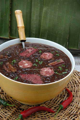  Feijoada (tradicional brasilian dish made with bens and pork meat)  - Brazil