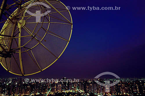  Telecommunication - satellite dish - Curitiba city - Parana state - Brazil 