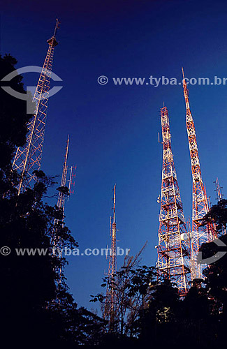  Antennas of telecommunication - Sumare - Rio de Janeiro city - Rio de Janeiro state - Brazil 