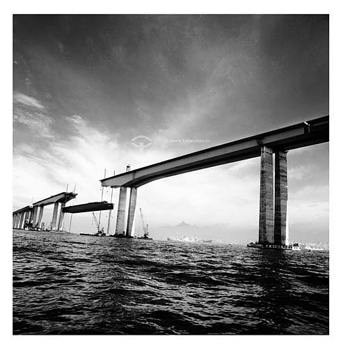  Construction of Rio-Niteroi bridge - Rio de Janeiro state - Brazil - 1973 