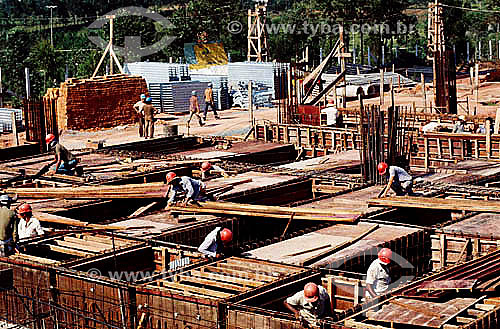  Workers at the construction - Brazil 