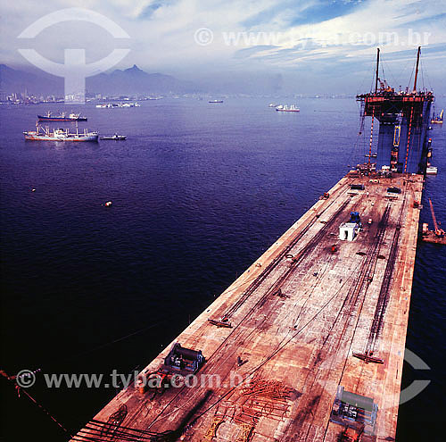   Construction of Ponte Rio-niteroi bridge - Rio de Janeiro city - Rio de Janeiro state 
