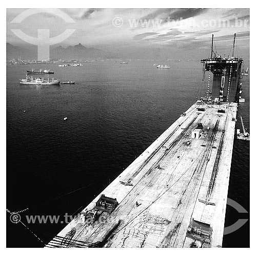   Construction of Ponte Rio-niteroi bridge - Rio de Janeiro city - Rio de Janeiro state 