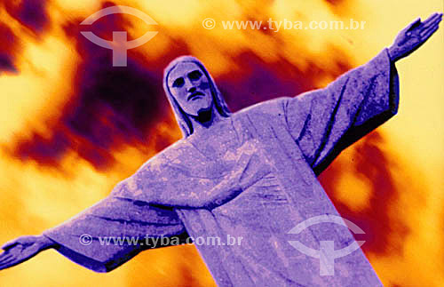  Christ the Redeemer - especial effect - Rio de Janeiro city - Rio de Janeiro state - Brazil 
