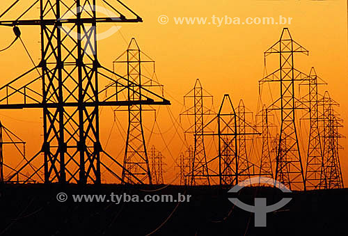  Electrical transmission towers (Electric energy) - high-voltage transmission - Brazil 