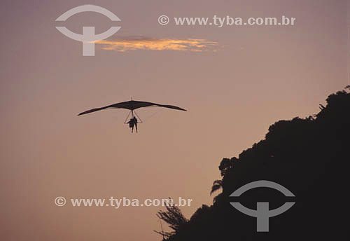  Sport - man flying by hang glider - Brazil 