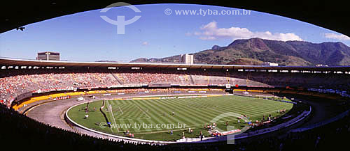  Maracana Stadium* crowded of fans during a football game - Maracana neighbourhood - Rio de Janeiro city - Rio de Janeiro state - Brazil  * The Stadium is a National Historic Site since 26-12-2000. 