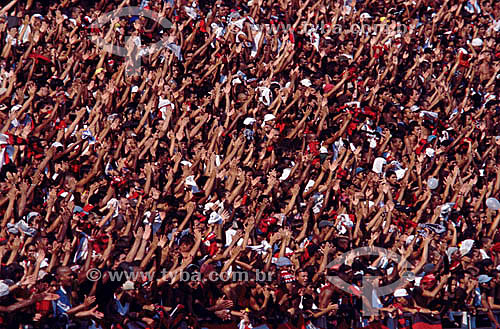  Soccer game - cheering of the Flamengo Football Club - Maracanã - Rio de Janeiro city - Rio de Janeiro state - Brazil 