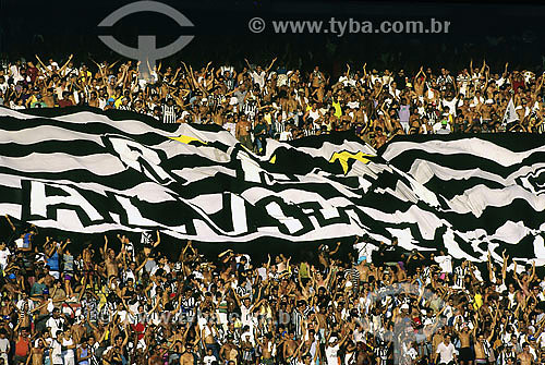  Botafogo fans crowd at Maracana (Mario Filho Journalist Stadium) - Rio de Janeiro city - Rio de Janeiro state - Brazil 