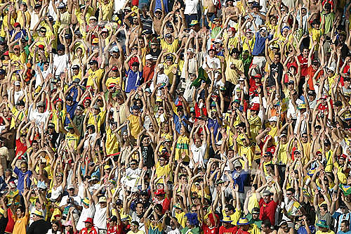  Crowd at Beira Rio Stadium during South American World cup 2006 eliminatory round - Brazil x Paraguai -  Porto Alegre city - Rio Grande do Sul state - Brazil  - 06/05/2006 
