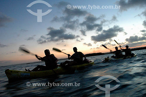  Kayaks at Camamu bay - Bahia state - Brazil 