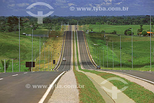  Expressway linking the international airport to the city center of Rio Branco - Acre state - Brazil 