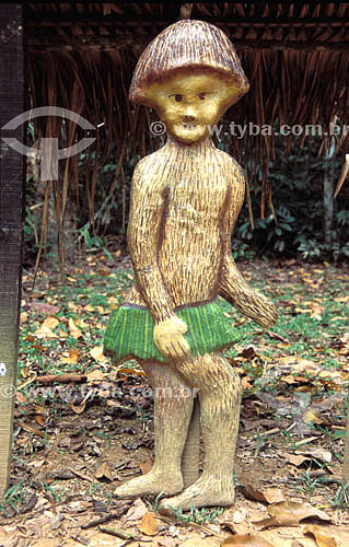  Rite and legend: Caboclinho da Mata, character of the Amazonian folklore - Chico Mendes Environmental Park - Rio Branco city - Acre state - Brazil 