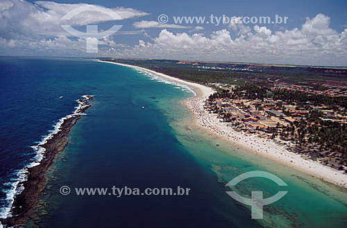  Aerial view of the Praia do Frances (French Beach) - Maceio city - Alagoas state - Brazil 