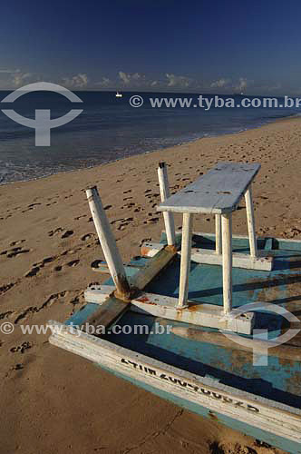 Sea and sand - Raft at Pajuçara beach - Maceio city - Alagoas state - Brazil - March 2006 