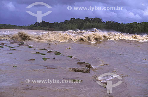  A *pororoca on the Araguari River - Amapa state - Brazil  *A pororoca is a natural phenomenon occuring at the meeting point between a river and a sea, creating incredibly rough water. 