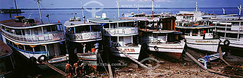  Typical boats from Amazonian region - Manaus city - Amazonas state - Brazil 