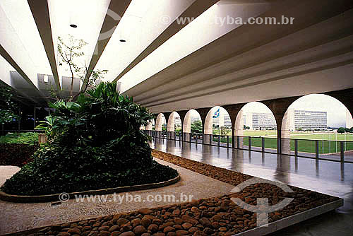 Itamaraty Palace interior, Foreign Relations Ministery Headquarter , garden project by Burle Marx - Brasilia city(*) - Federal District - Brazil  * Brasilia city is a UNESCO World Heritage Site since 12-11-1987 