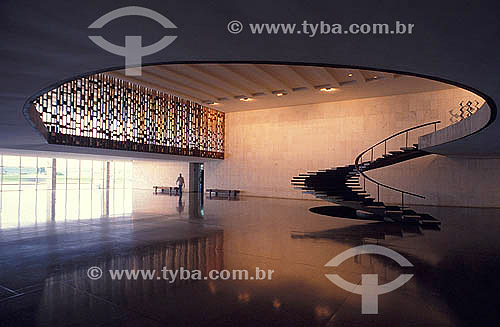  Itamaraty Palace interior (Mezzanino and Hall) , Foreign Relations Ministery Headquarter  - Brasilia city(*) - Federal District - Brazil  * Brasilia city is a UNESCO World Heritage Site since 12-11-1987 