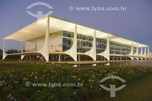  Palacio do planalto Brazilian government headquarter - Brasilia city - DF - Brazil - august 2005  