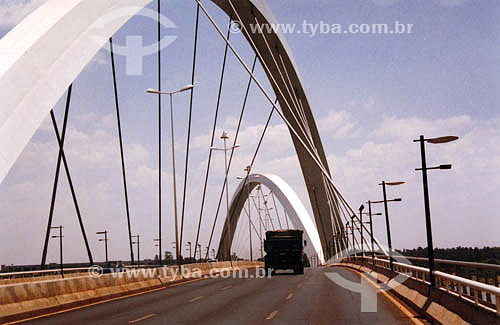  JK Bridge, opened on 12-15-2002 - work of the architect Alexandre Chan - Brasilia city* - Federal District - Brazil * Brasilia is UNESCO World Heritage Site since 12-11-1987. 