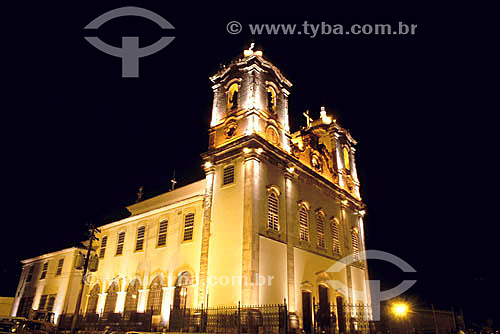  Igreja Basílica do Nosso Senhor Bom Jesus do Bonfim, more known as Nosso Senhor do Bonfim Church* , illuminated at night - Salvador city - Bahia state - Brazil  * The church is a National Historic Site since 17-06-1938. 