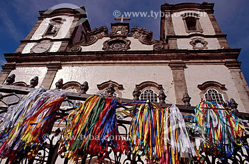  Igreja Basílica do Nosso Senhor Bom Jesus do Bonfim, more known as Nosso Senhor do Bonfim Church* with the typical strips of 