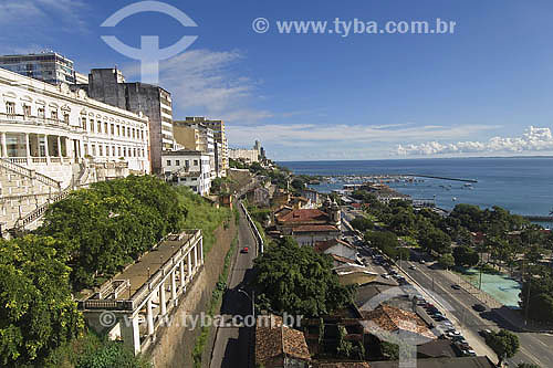  Ladeira da Conceiçao - Todos os Santos Bay - Salvador city Marina on the background - Bahia state - Brazil 