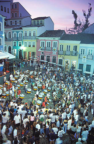  Olodum (Music and dance group) show at Pelourinho - Salvador City - Bahia state - Brazil 
