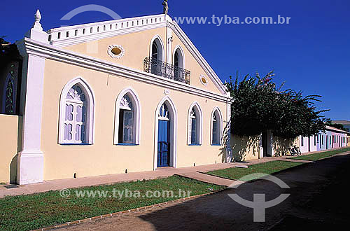  The front of the house of Porto Seguro`s first doctor on the historical center - Porto Seguro* city - South coast of Bahia state - Brazil  * The Costa do Descobrimento (Discovery Coast site, Atlantic Forest Reserve) is a UNESCO World Heritage Site s 