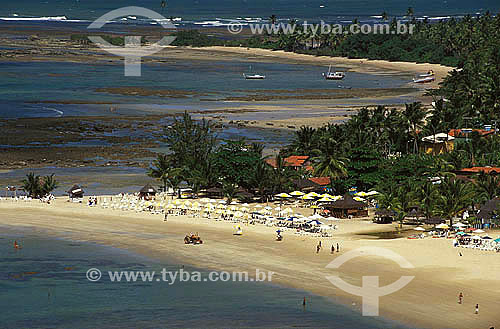  Second beach view - Morro de Sao Paulo city - Bahia state south coast - Brazil  - Cairu city - Bahia state (BA) - Brazil