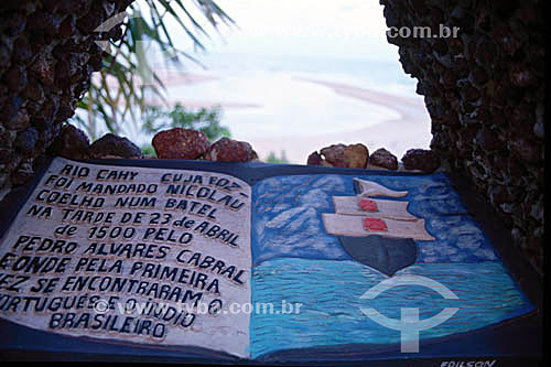  Barra do Caí* (Bar of Caí) - Monument-book where is written:  
