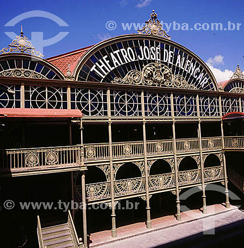  Jose de Alencar Theater* - Fortaleza city - Ceara state - Brazil  * The theater is a project of the military engineer Bernardo José de Melo and was constructed during the years of 1908 e 1910.  It is a National Historic Site since 10-08-1964. 
