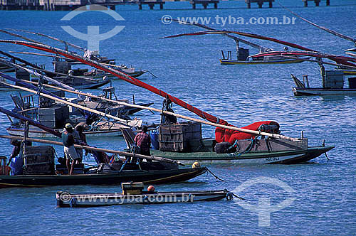  Rafts at Mucuripe region - Fortaleza city - Ceara state - Brazil - March 2002 